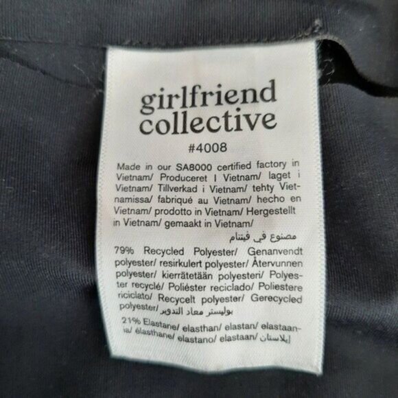 GIRLFRIEND COLLECTIVE Black Compressive High-Rise Crop Legging Sz S - Picture 10 of 12